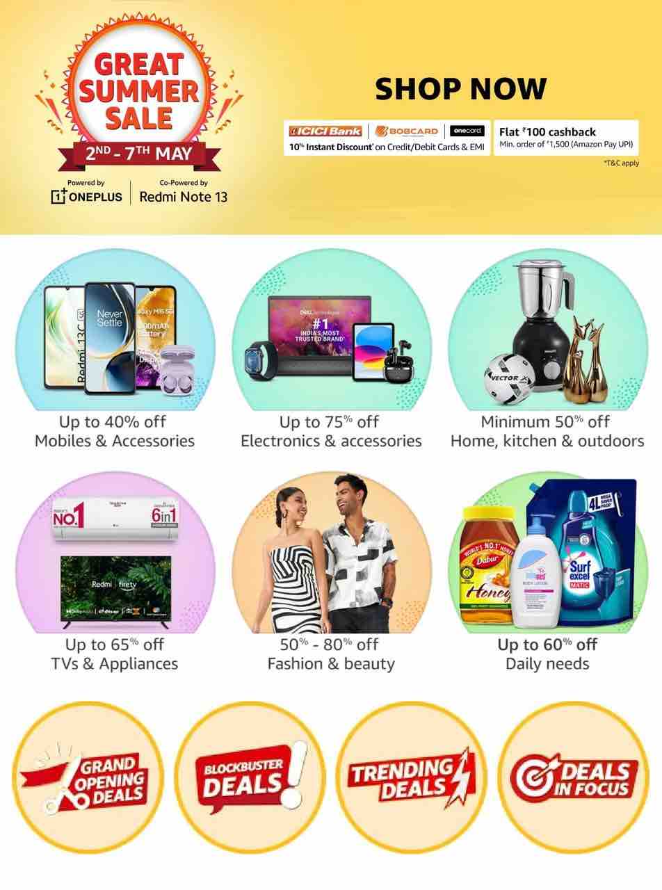 amazon great indian summer sale 2