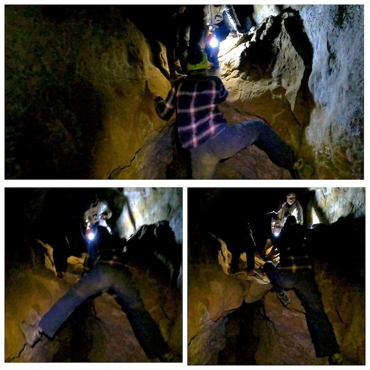 climbing in krem puri cave