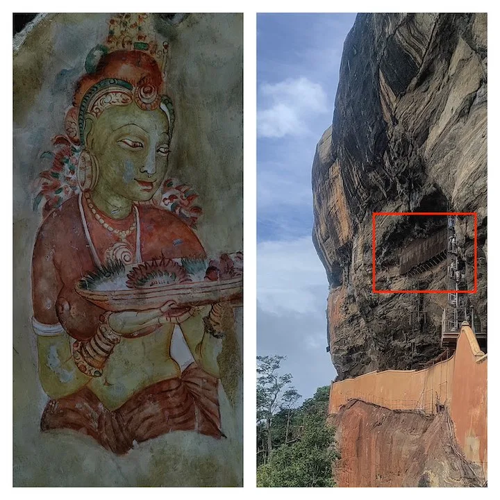 frescoes of sigiriya