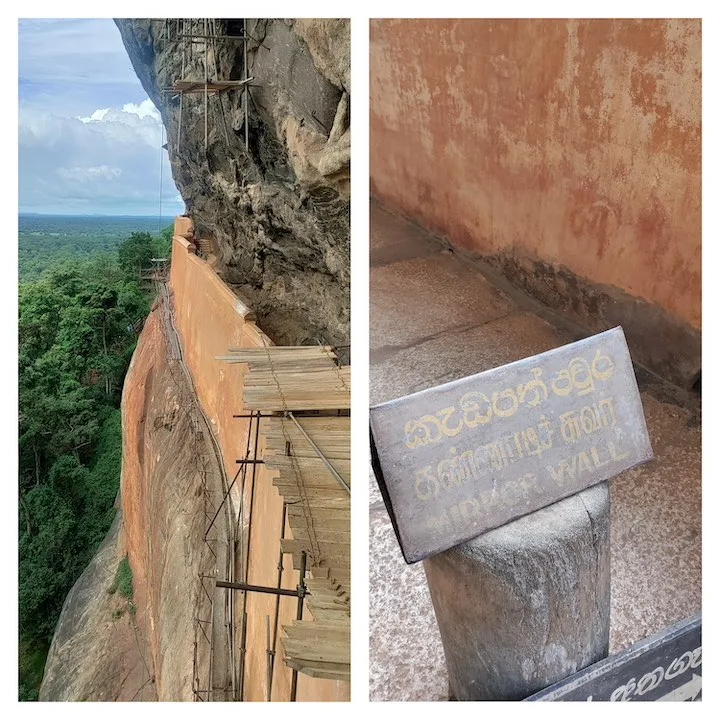 the mirror wall of sigiriya