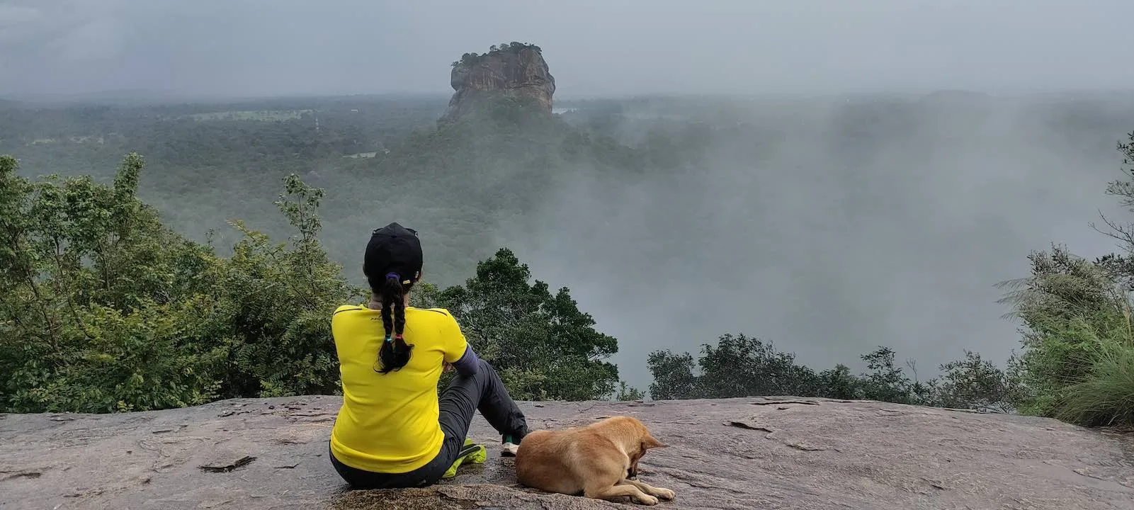 view of sigiriya from pidurangala