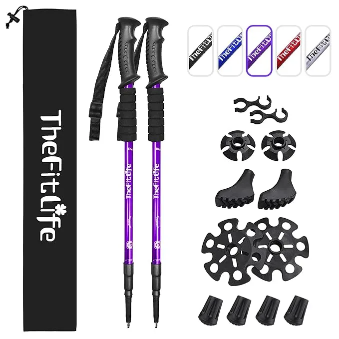 thefitlife nordic walking trekking poles 2 pack