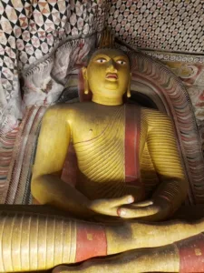 dambulla cave temple buddha seated #2