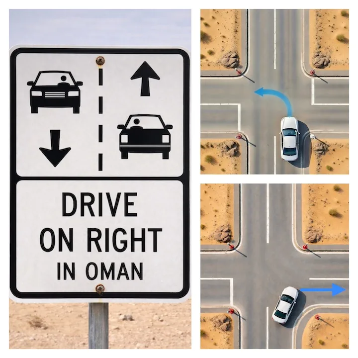 driving rules in oman rht