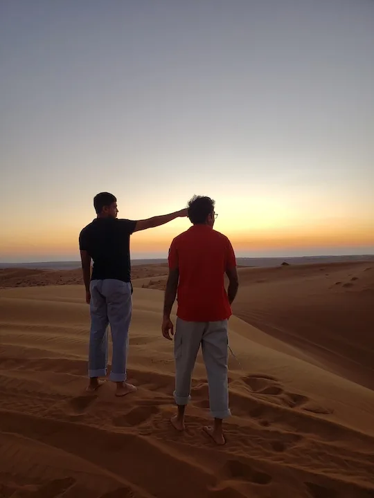 sandboarding in wahiba sands, bidiyah, oman #2