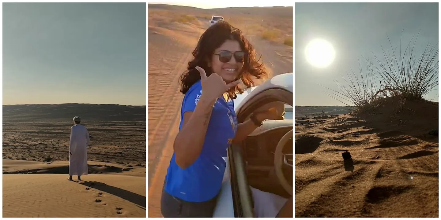 standing jeep rides in wahiba sands, bidiyah, oman