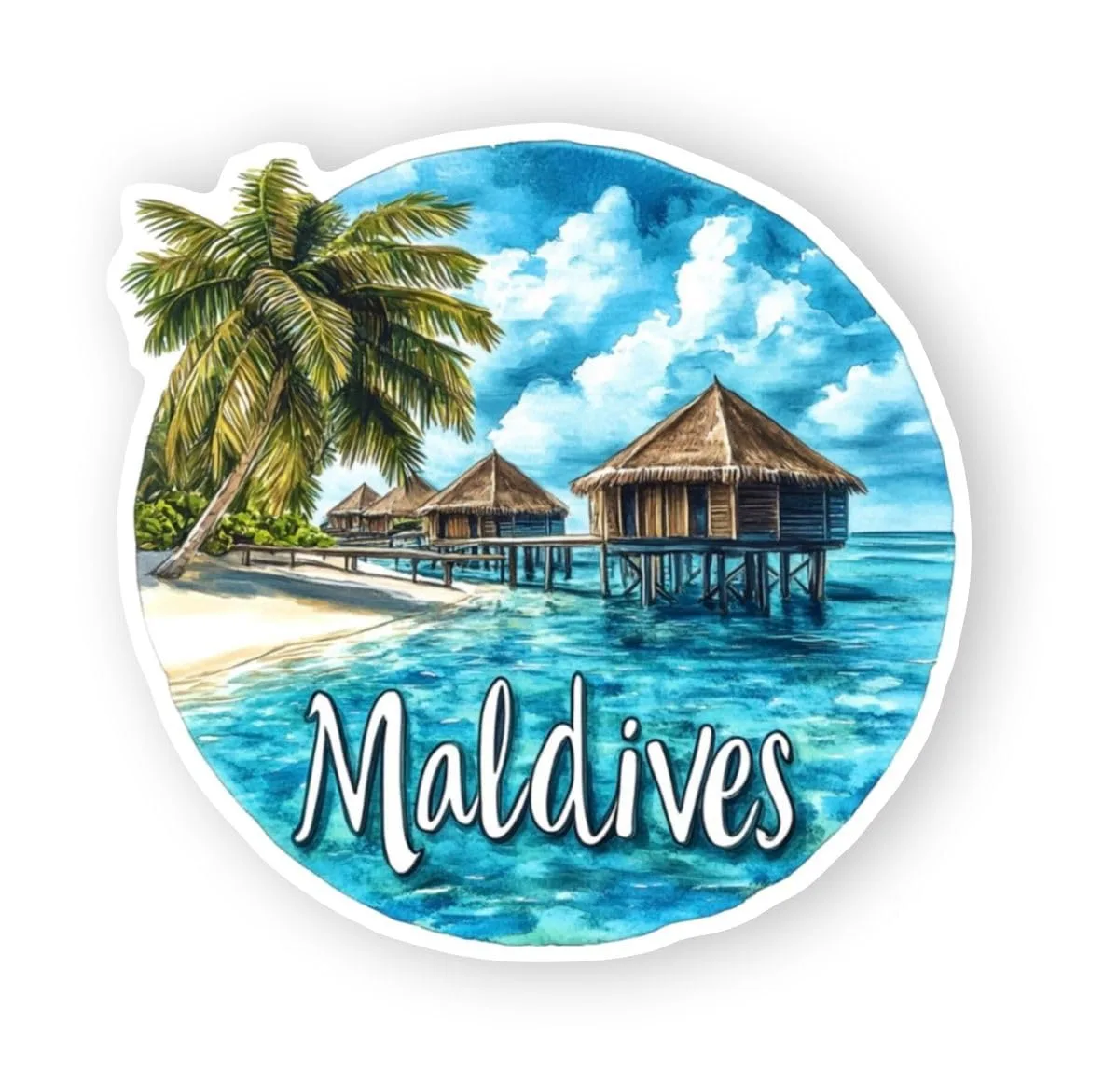 maldives fridge magnet
